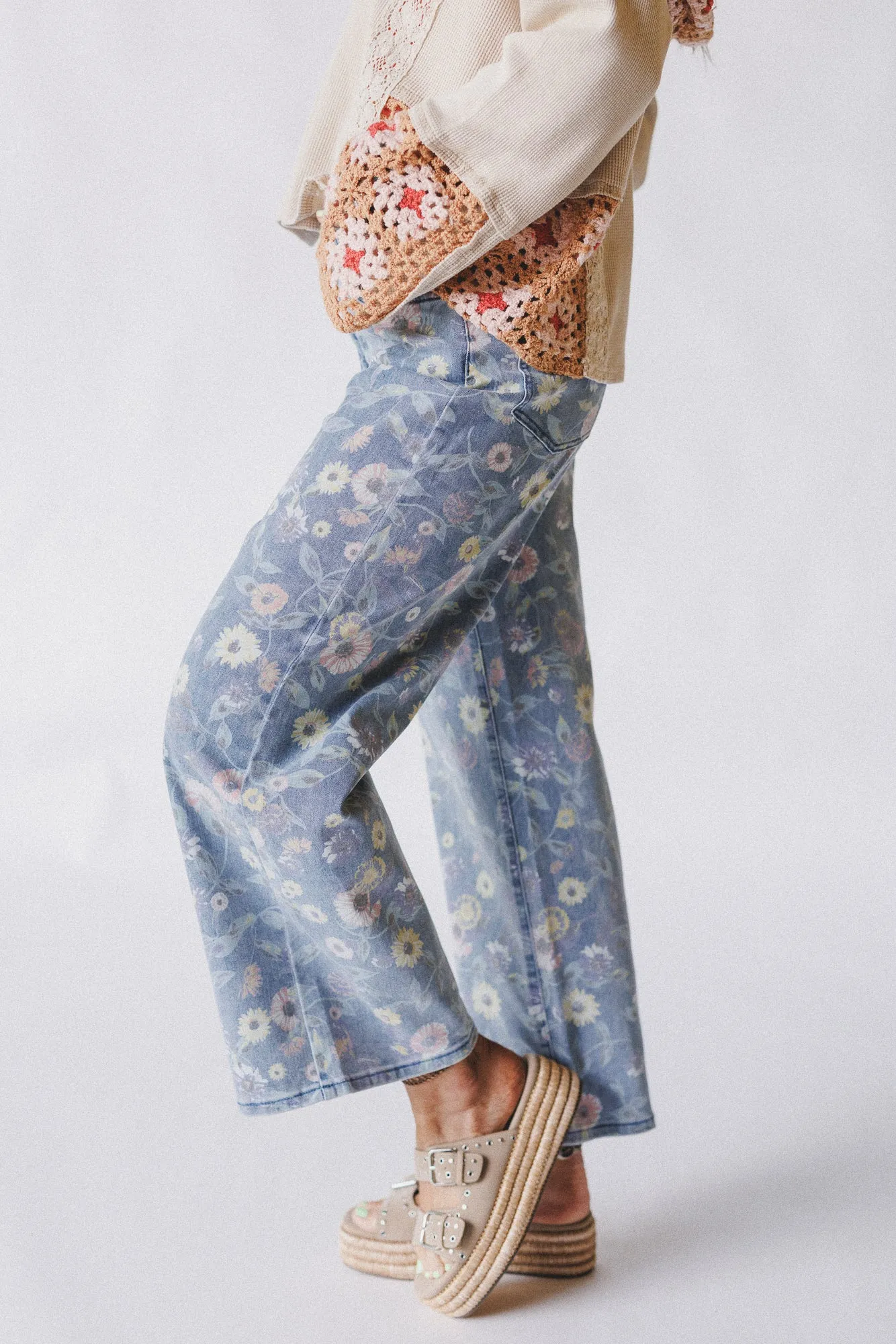 Botanical Garden Pants - Denim sold by Three Bird Nest product image thumbnail 3