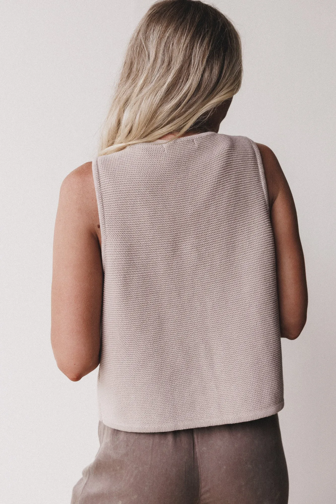 Bare Drift Sweater Vest - Mocha sold by Three Bird Nest product image thumbnail 5