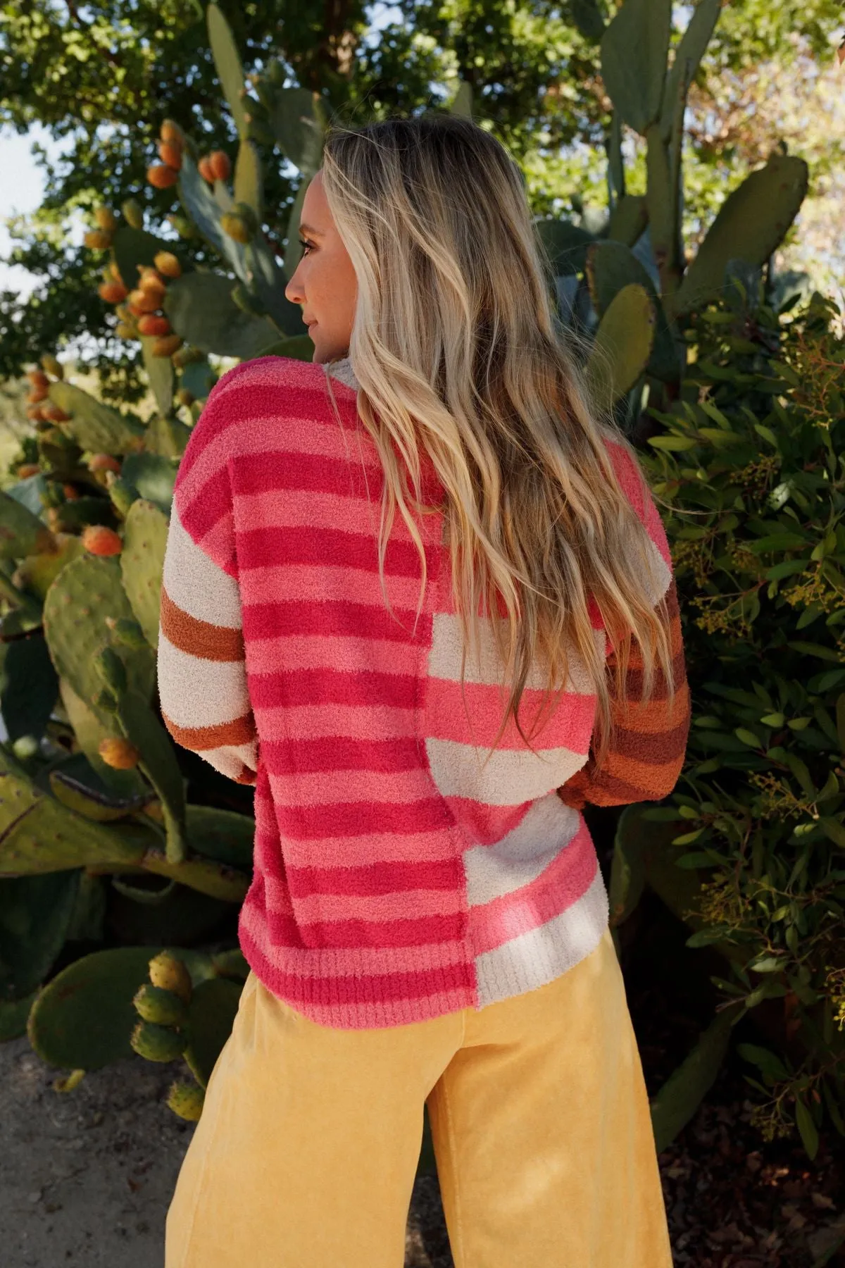 Dulcie Striped Sweater - Pink sold by Three Bird Nest product image thumbnail 2
