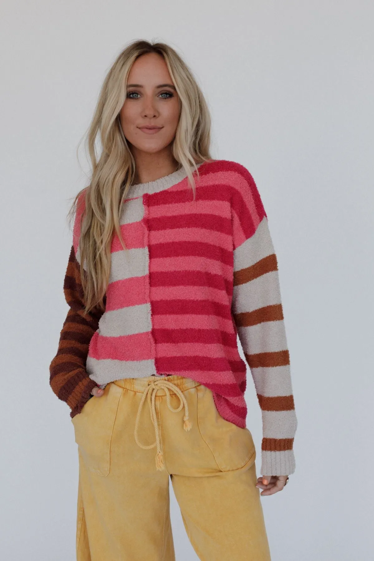 Dulcie Striped Sweater - Pink sold by Three Bird Nest product image thumbnail 4