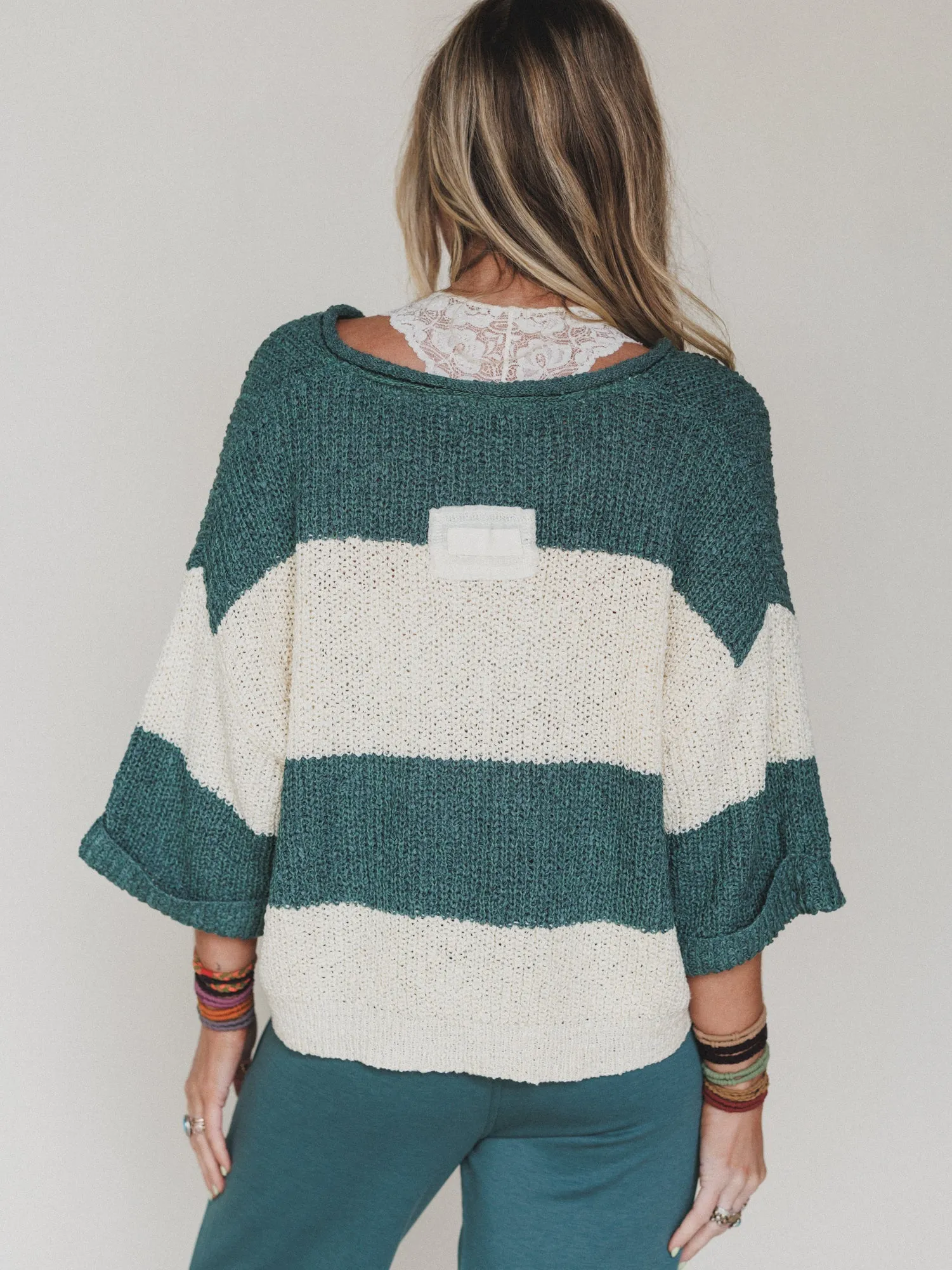 Sandy Stripes Sweater - Ash Jade sold by Three Bird Nest product image thumbnail 3