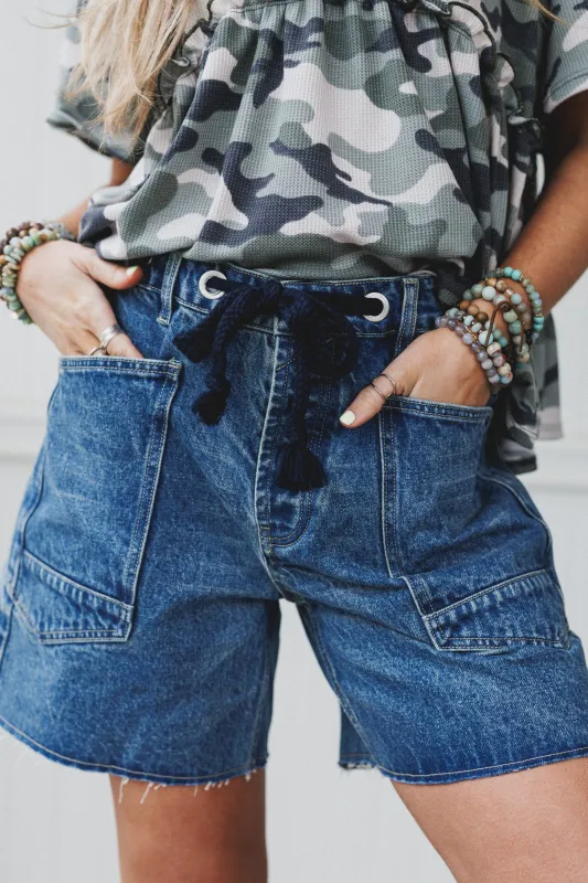 Faded Glory Denim Shorts - Medium Wash sold by Three Bird Nest