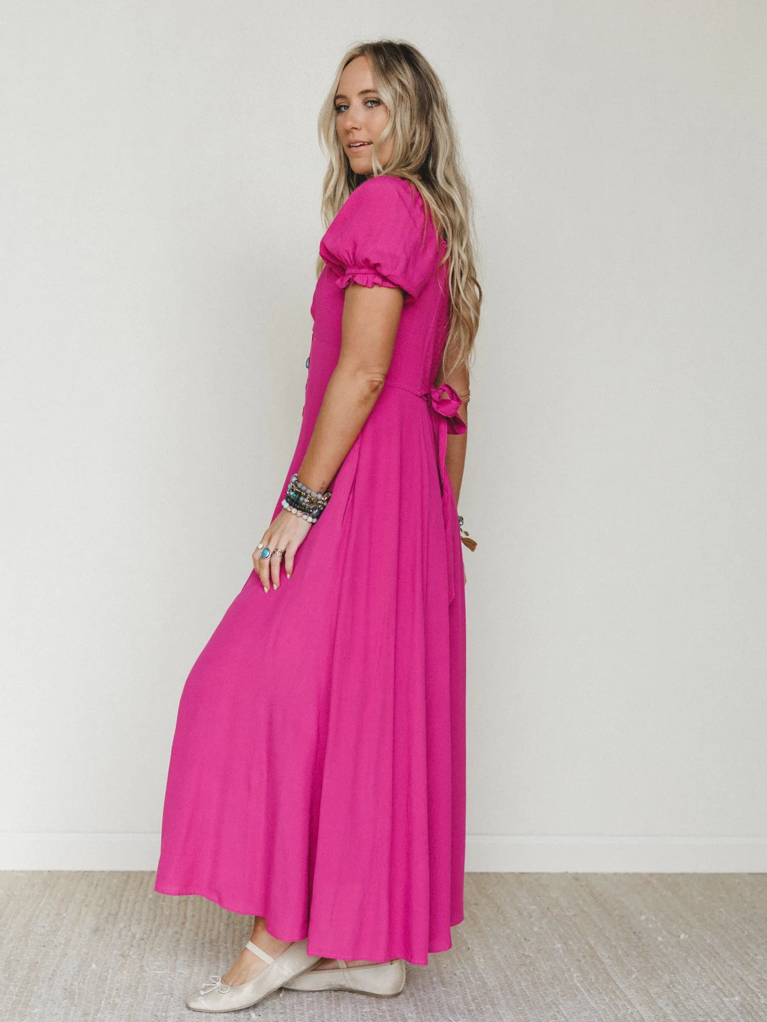 Italy Calling Dress - Electric Fuchsia sold by Three Bird Nest product image thumbnail 4