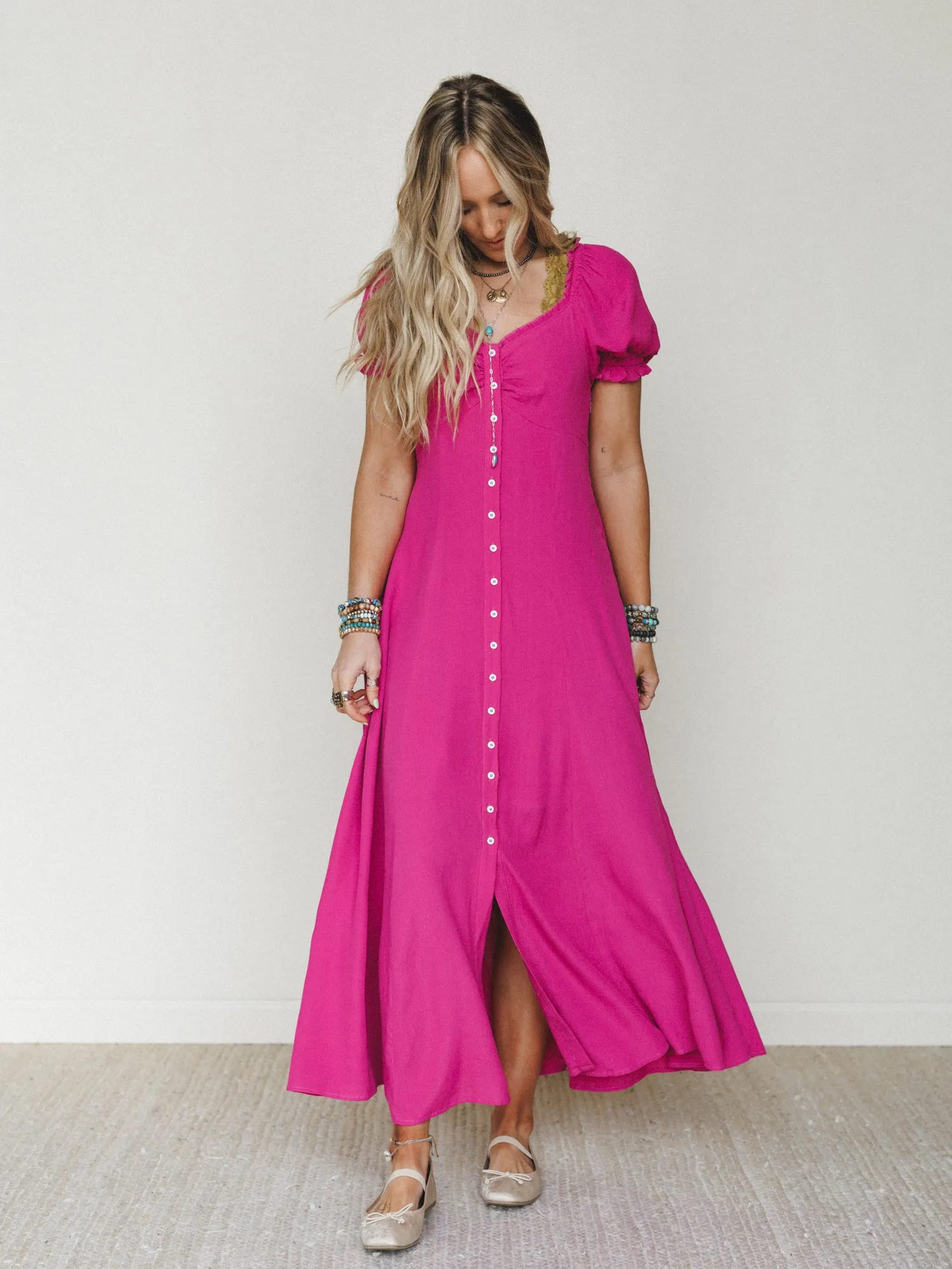 Italy Calling Dress - Electric Fuchsia sold by Three Bird Nest product image thumbnail 2