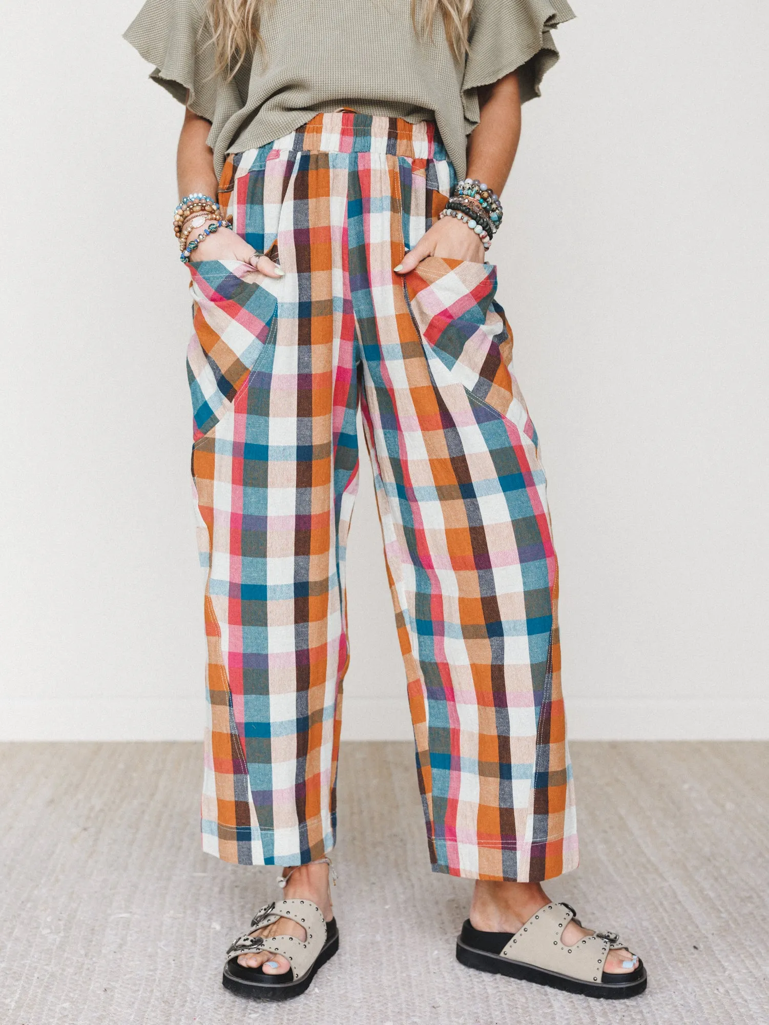 Wild Roams Pants - Rose Teal sold by Three Bird Nest product image thumbnail 2