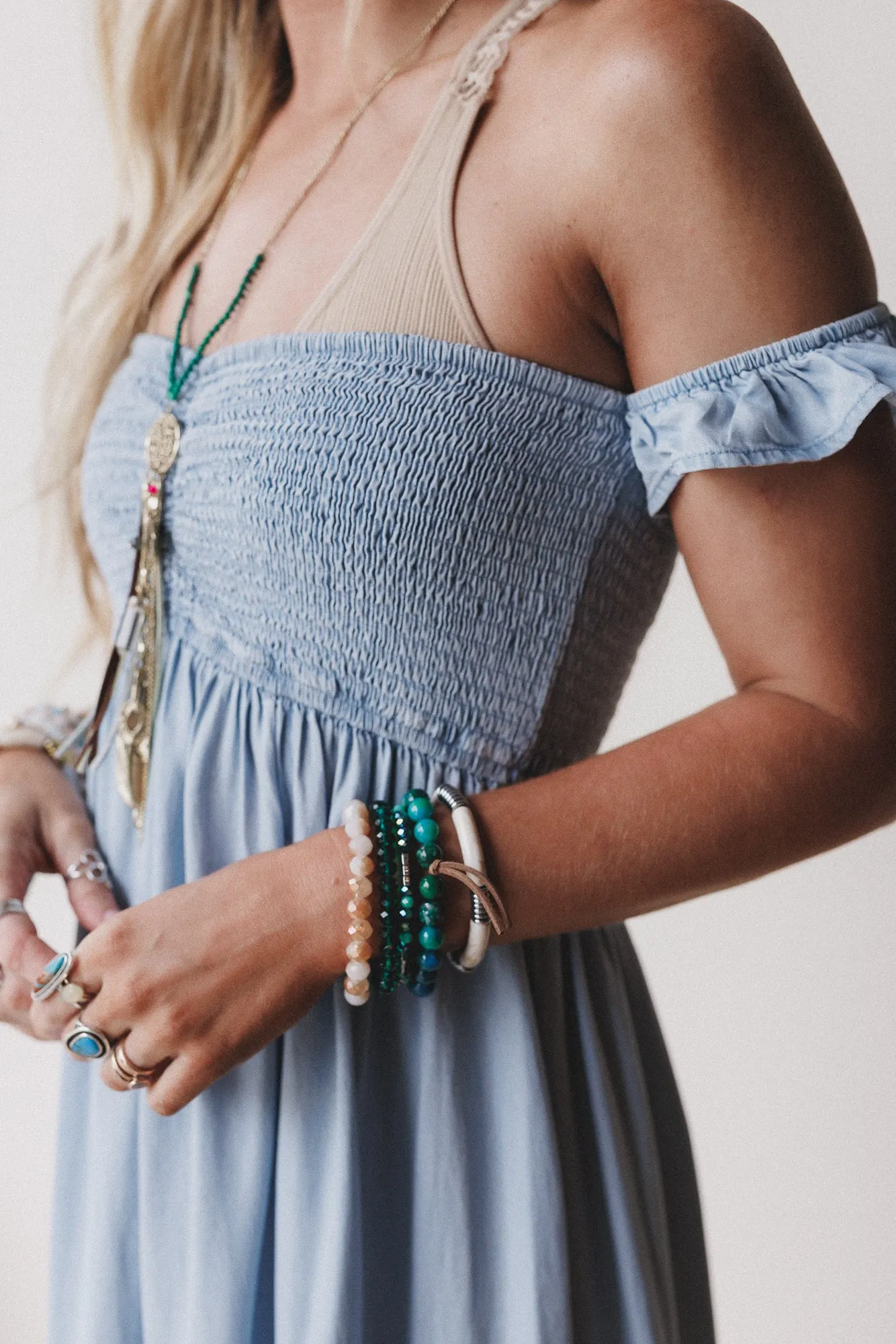 Romilly Bracelet Set - Teal Multi sold by Three Bird Nest product image thumbnail 4