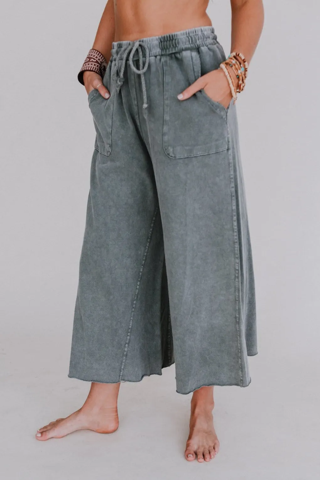 Relaxing Robin Wide Leg Pant - Ash sold by Three Bird Nest product image thumbnail 3