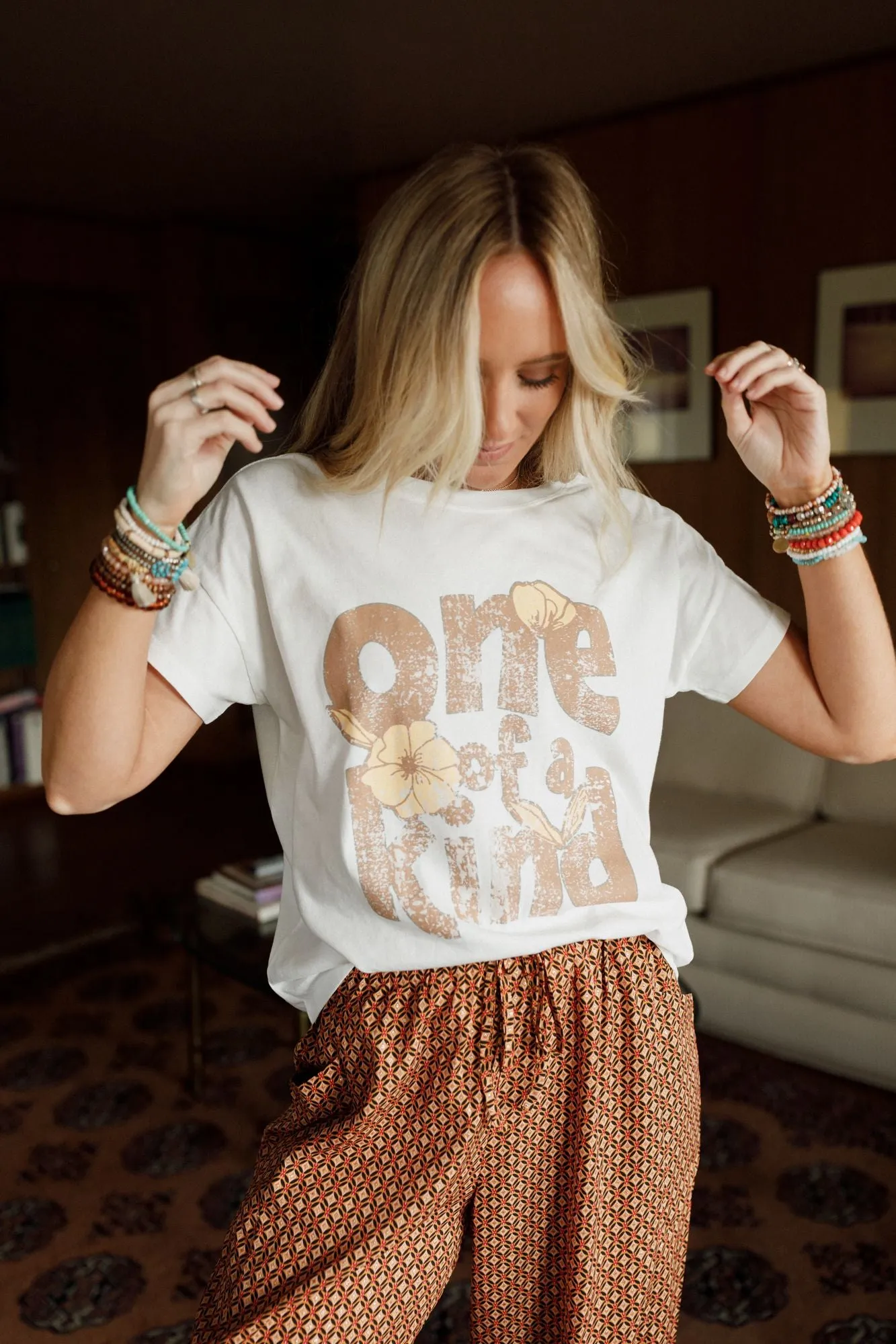 Kind One Graphic Tee - Ivory sold by Three Bird Nest product image thumbnail 2