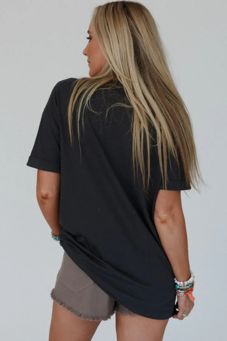 Yall Cowboy Boots Graphic Tee - Charcoal sold by Three Bird Nest product image thumbnail 3