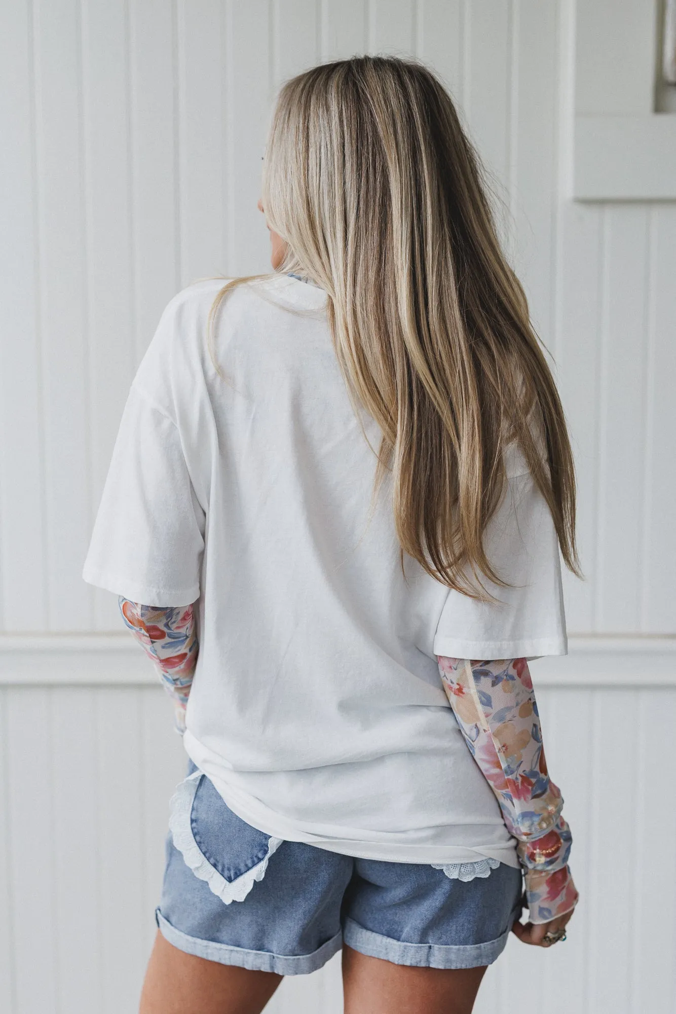 Petal Dreams Graphic Tee - Ivory sold by Three Bird Nest product image thumbnail 4