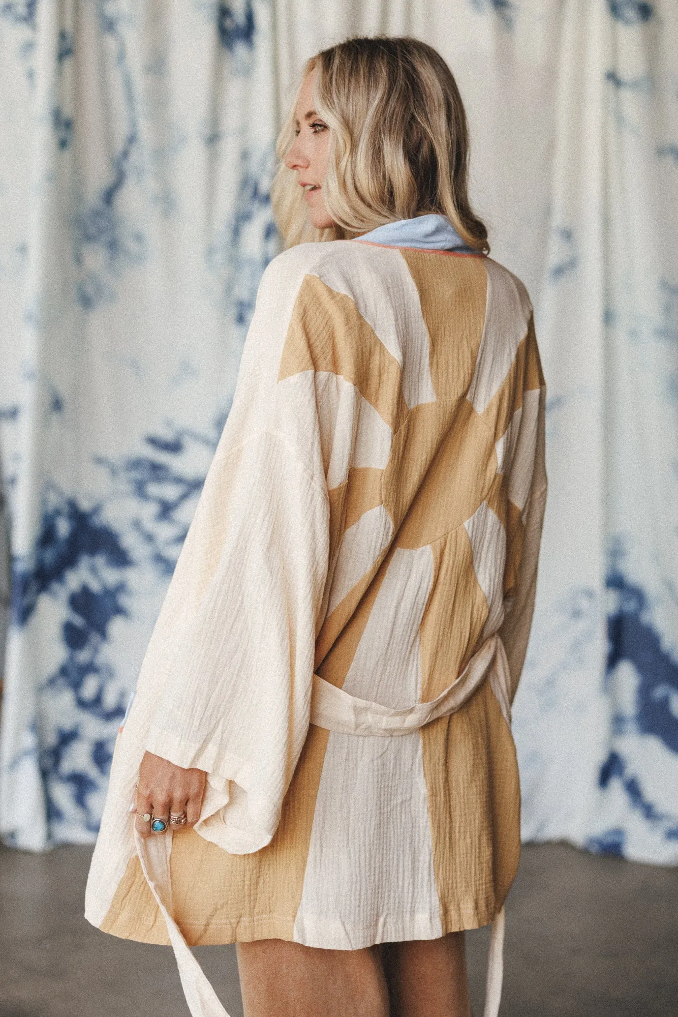 Boho Sunrise Kimono Wrap - Cream sold by Three Bird Nest