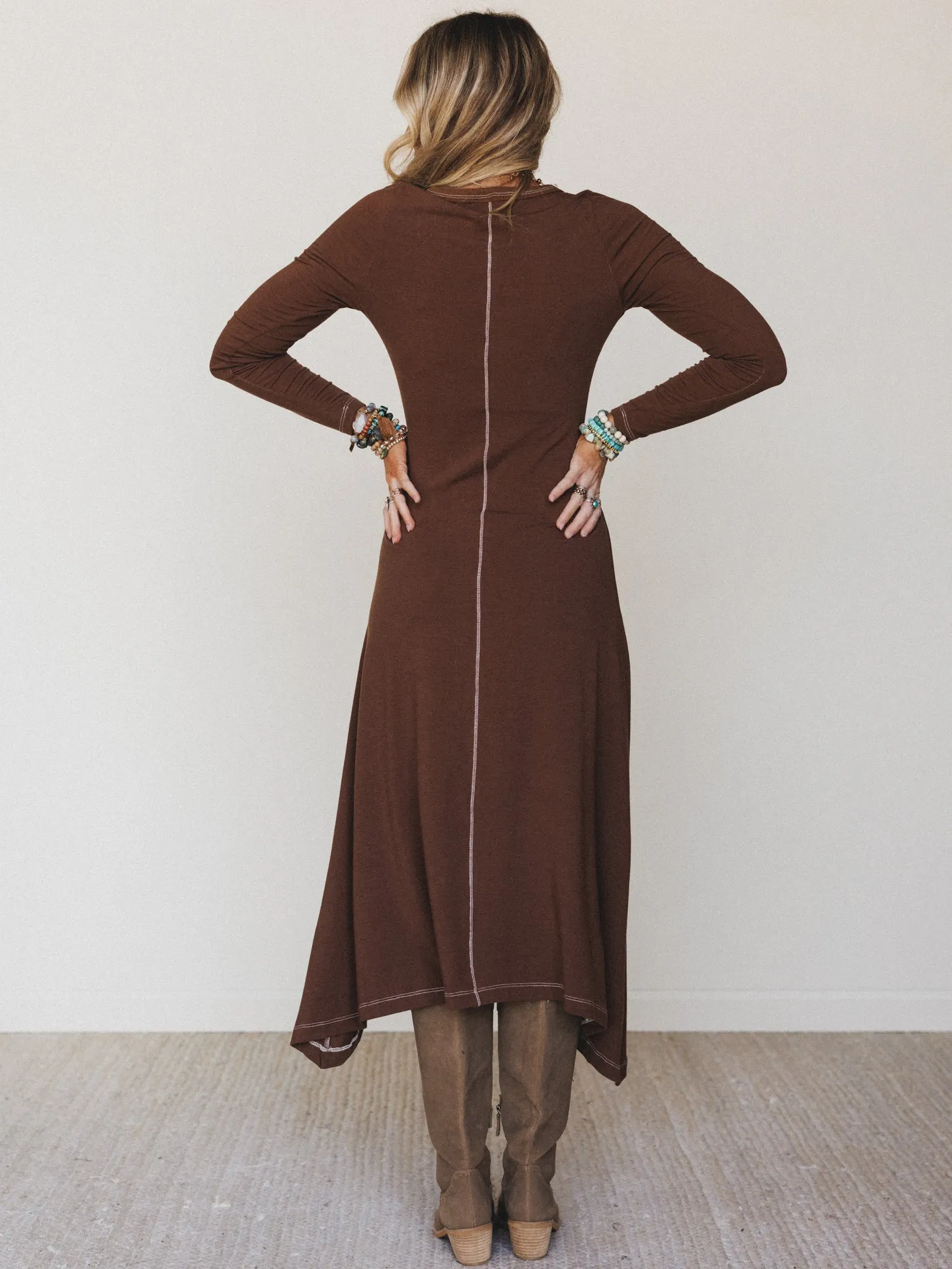 Harlowe Dress - Mocha sold by Three Bird Nest product image thumbnail 5