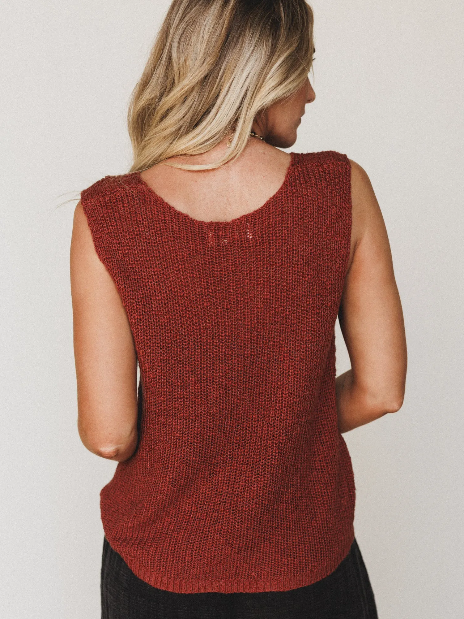 Jane Marie Sweater Top - Rust sold by Three Bird Nest product image thumbnail 5