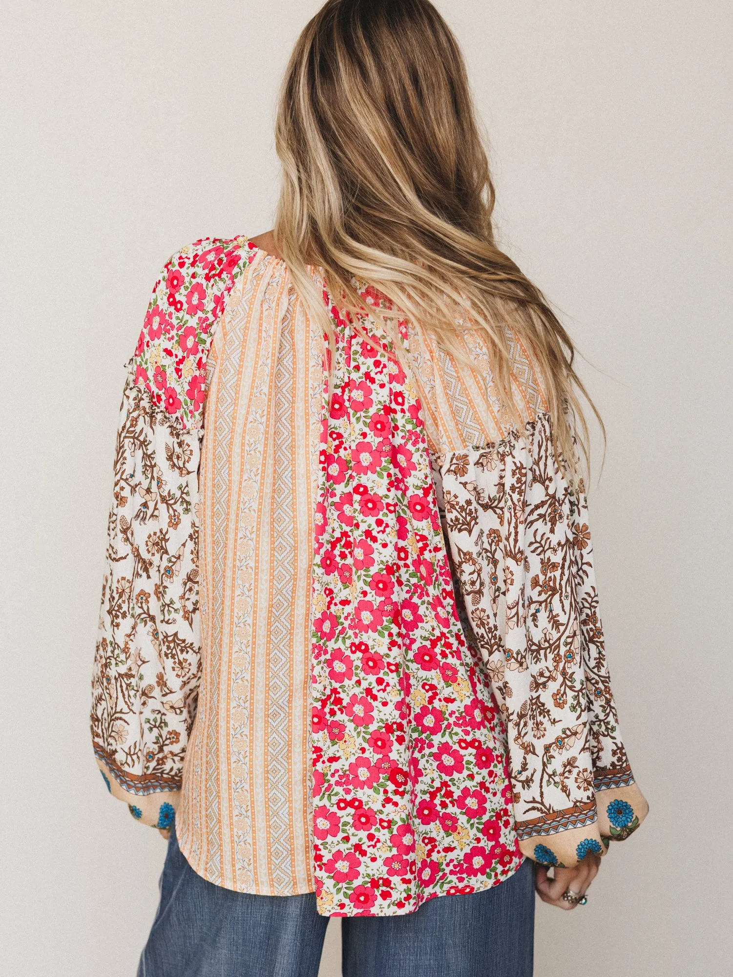 Bohemian Lullabies Blouse - Coral sold by Three Bird Nest product image thumbnail 5