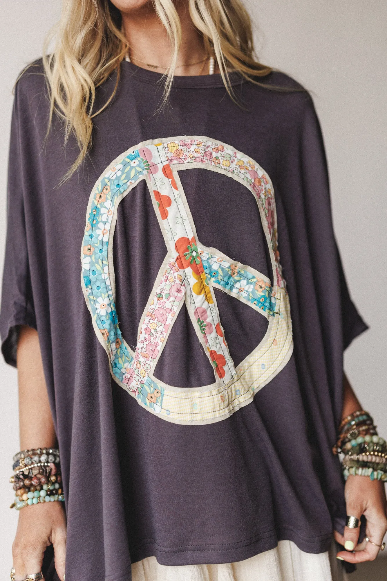 Peaceful Layers Tunic - Smoke sold by Three Bird Nest product image thumbnail 5