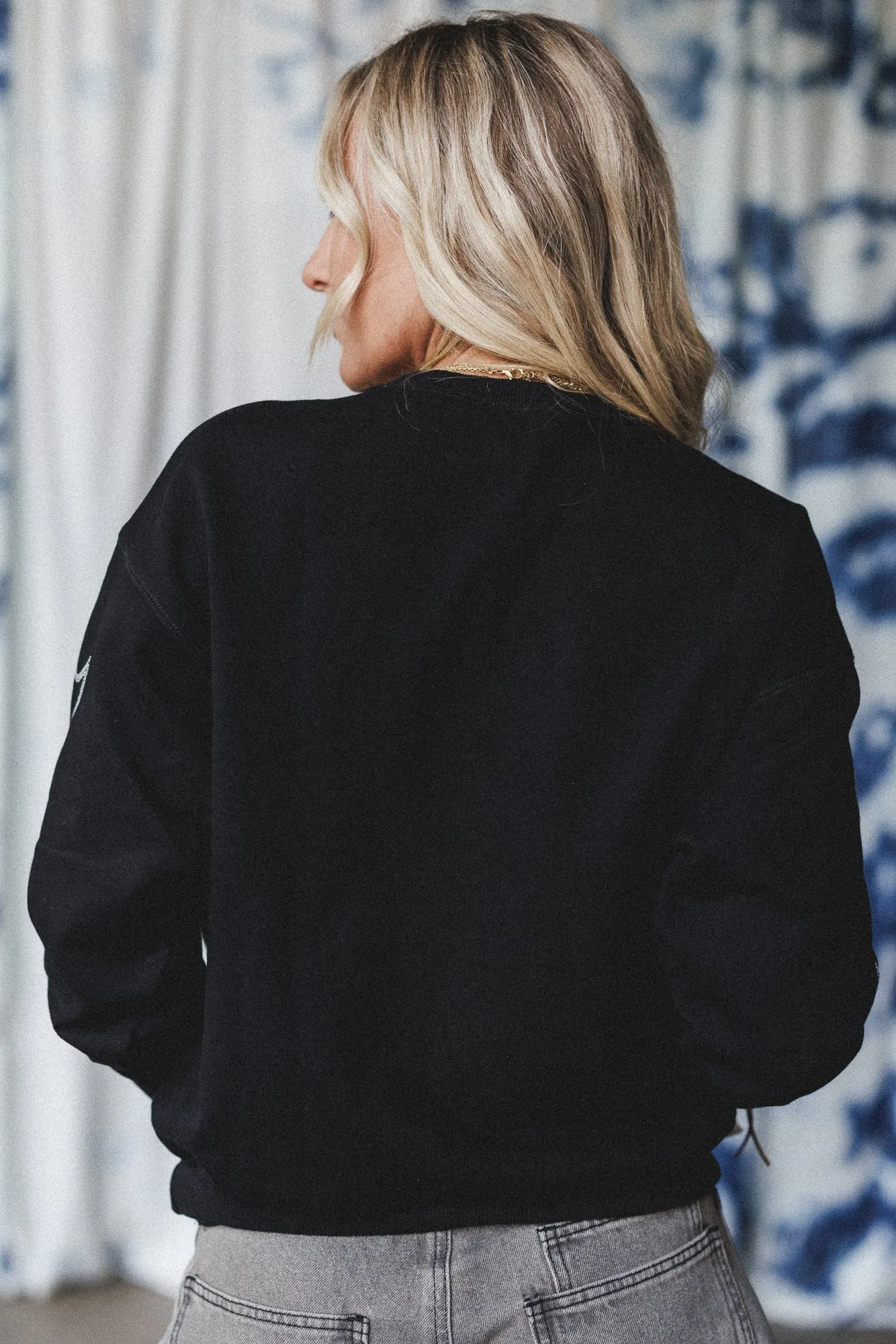 Lasso Western Stitch Pullover - Black sold by Three Bird Nest product image thumbnail 4