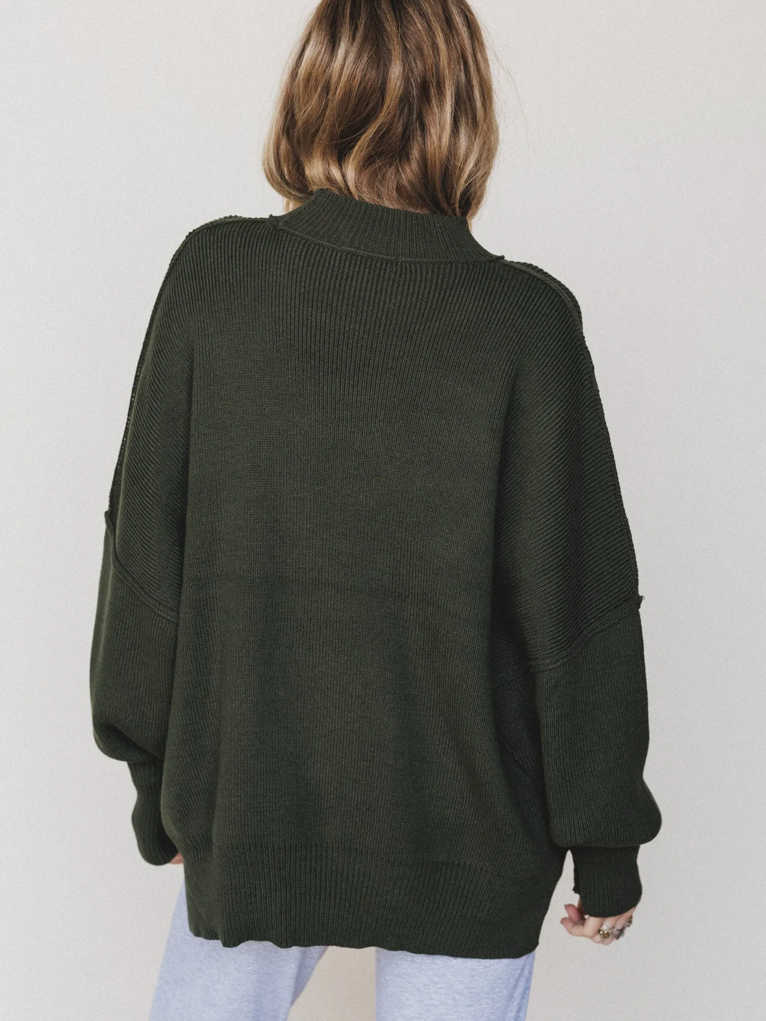 The Perfect Sweater - Dark Olive sold by Three Bird Nest product image thumbnail 3