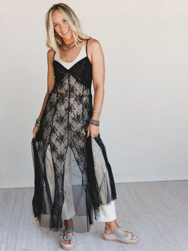 Daydream Notes Dress - Black made by Promesa