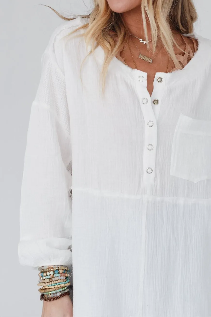 Daydream Tunic - Off White sold by Three Bird Nest product image thumbnail 2