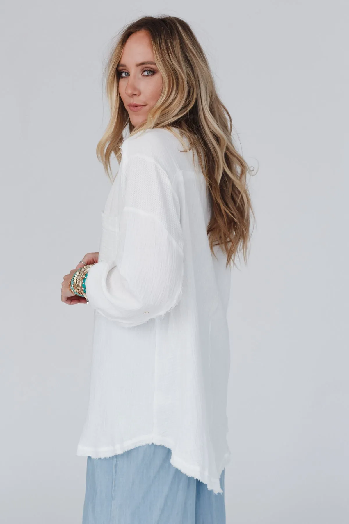 Daydream Tunic - Off White sold by Three Bird Nest product image thumbnail 4