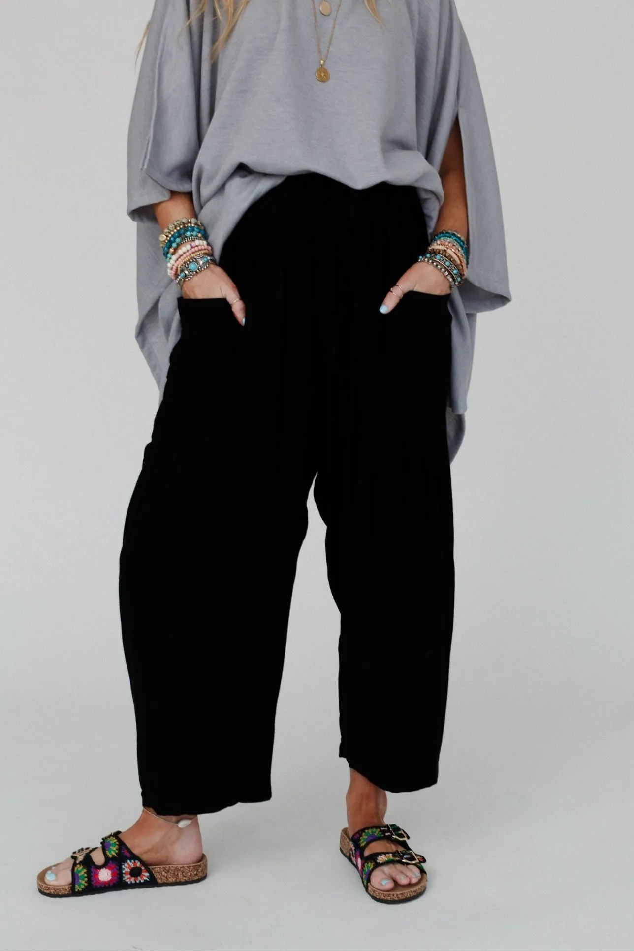 Blissful Drifter Pants - Black sold by Three Bird Nest
