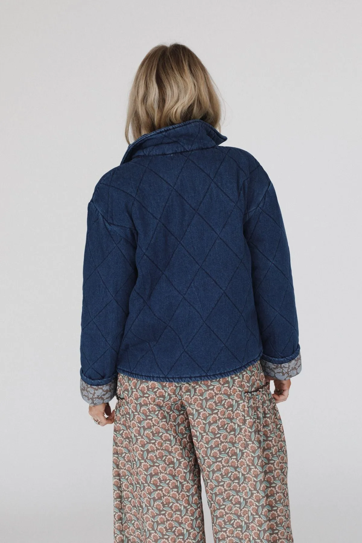 Echo Canyon Quilted Jacket - Dark Denim sold by Three Bird Nest product image thumbnail 4