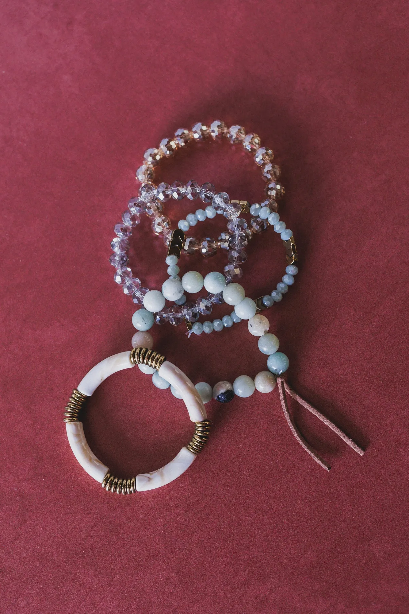 Romilly Bracelet Set - Mint Multi sold by Three Bird Nest product image thumbnail 4