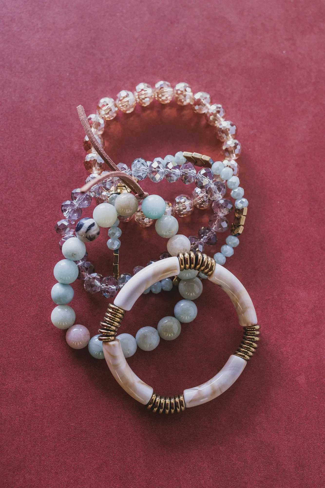 Romilly Bracelet Set - Mint Multi sold by Three Bird Nest product image thumbnail 3