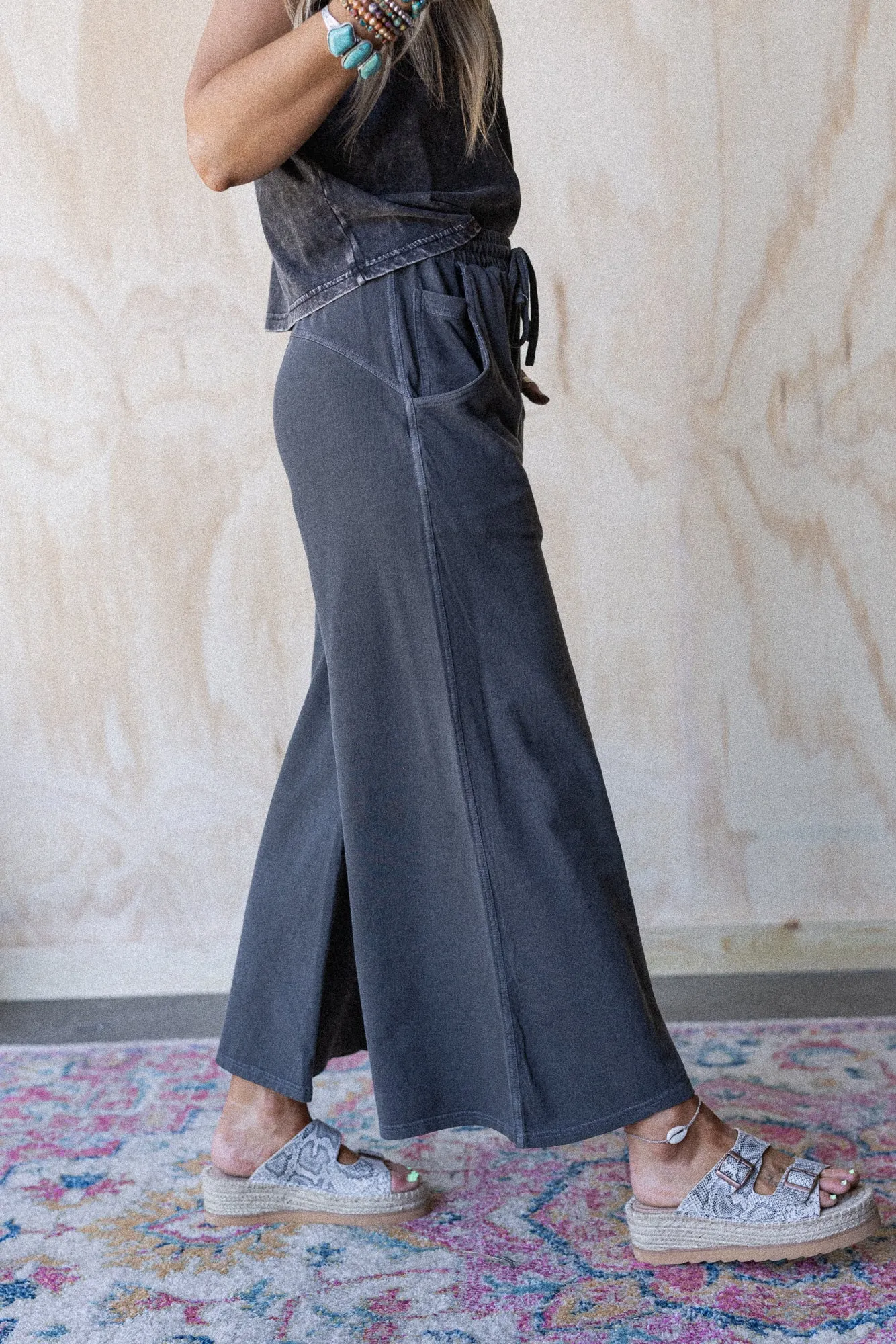 Wild Solstice Drawstring Pants - Black sold by Three Bird Nest product image thumbnail 3