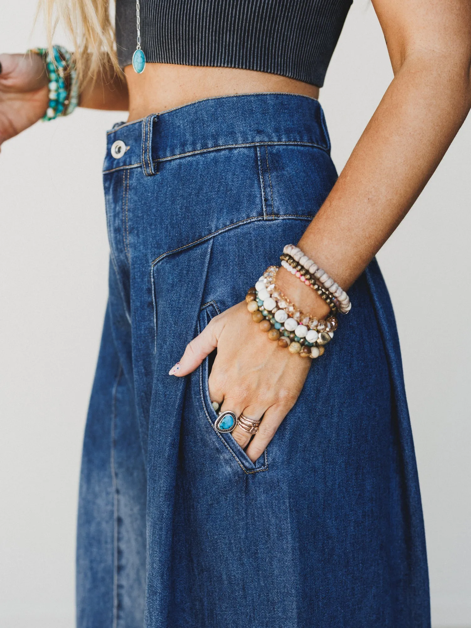 Let Love In Jeans - Denim sold by Three Bird Nest product image thumbnail 3