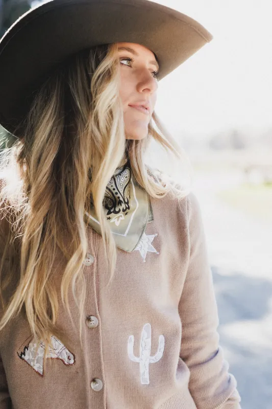 Western Mood Cardigan - Mocha sold by Three Bird Nest
