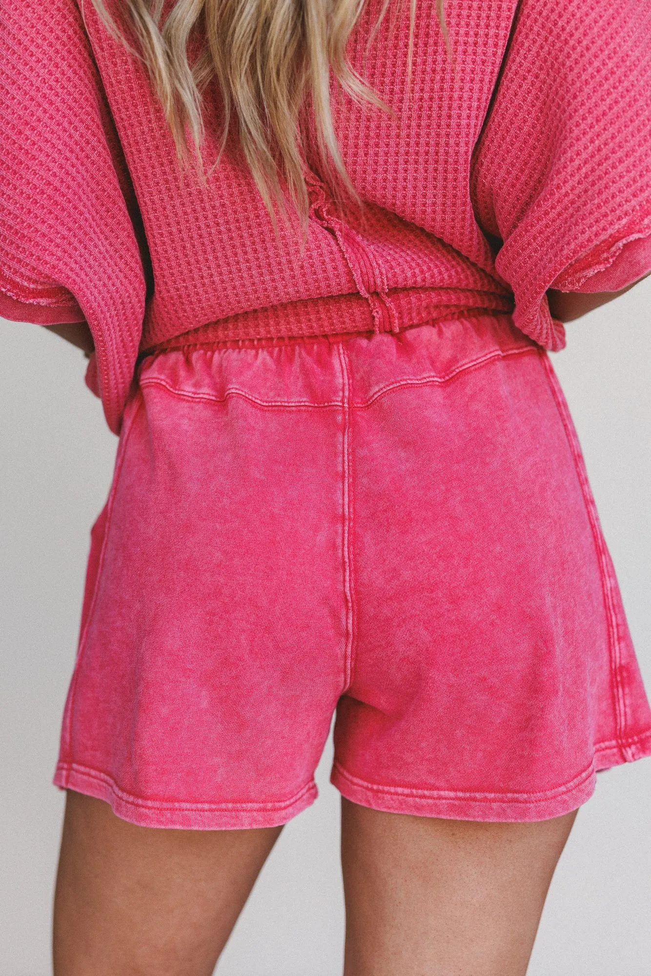 Daisy Days Patchwork Shorts - Red sold by Three Bird Nest product image thumbnail 3