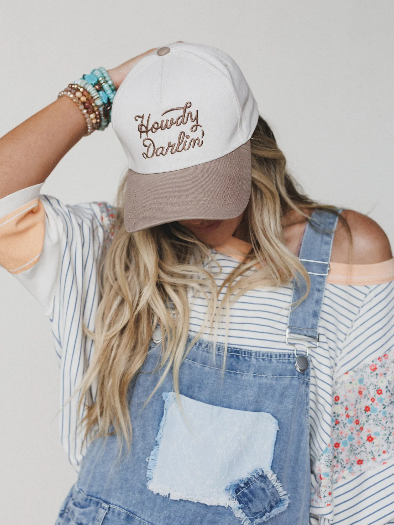 Howdy Darlin Trucker Hat - Ash Mocha sold by Three Bird Nest product image thumbnail 2
