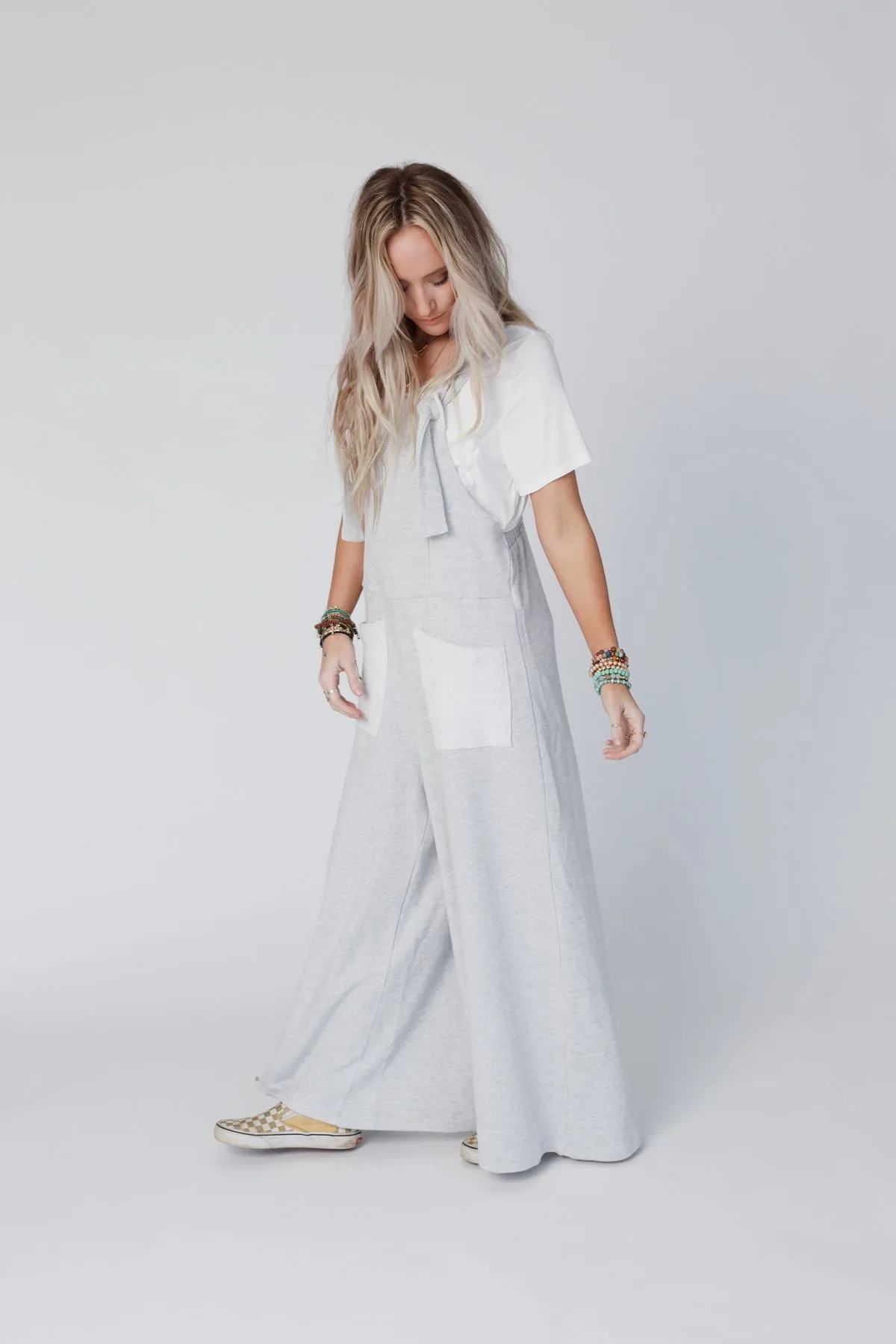 Jodi Jumpsuit - Light Gray sold by Three Bird Nest product image thumbnail 5