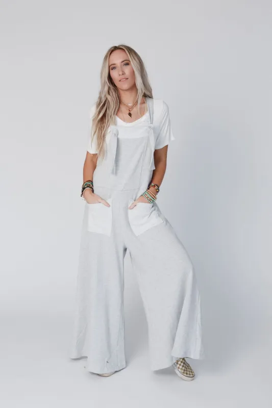 Jodi Jumpsuit - Light Gray made by Three Bird Nest