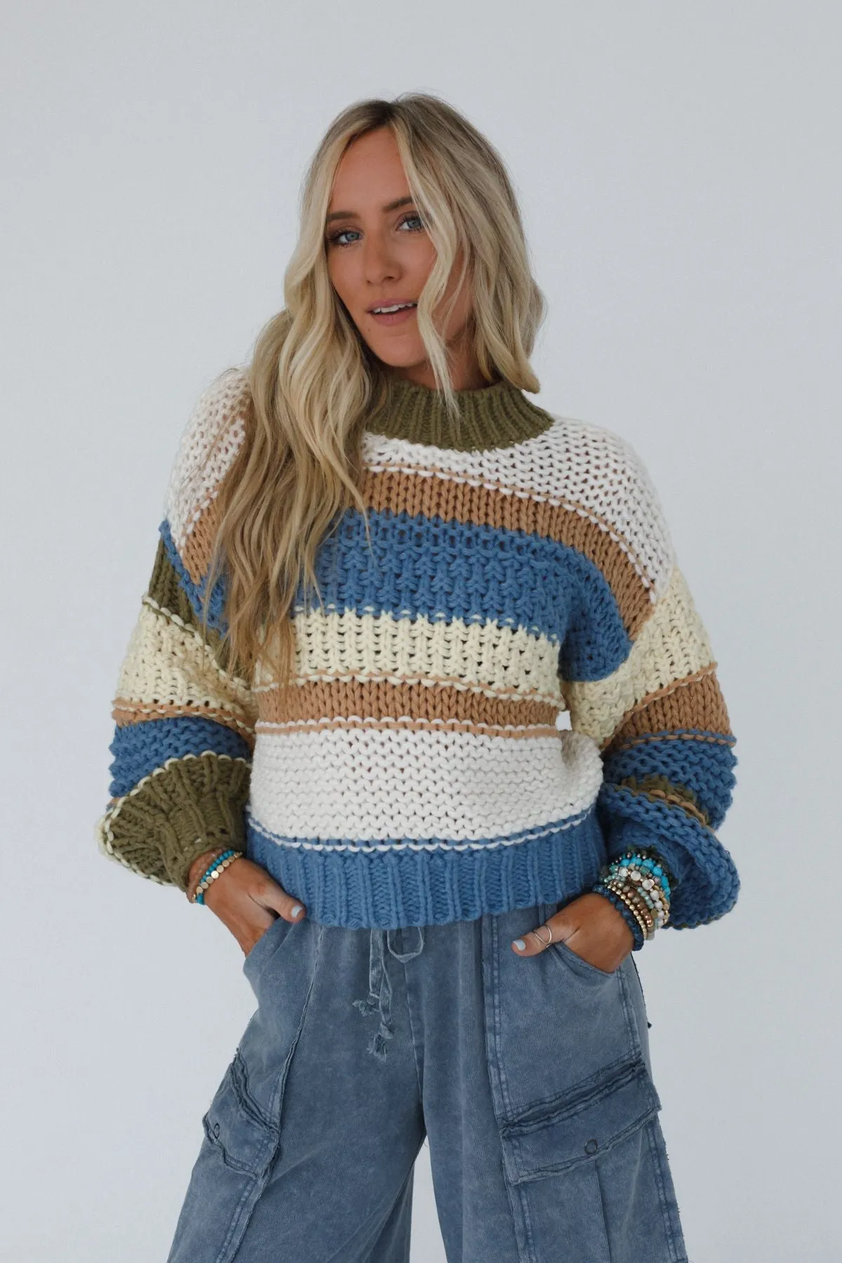Laurel Canyon Striped Sweater - Multi sold by Three Bird Nest product image thumbnail 4