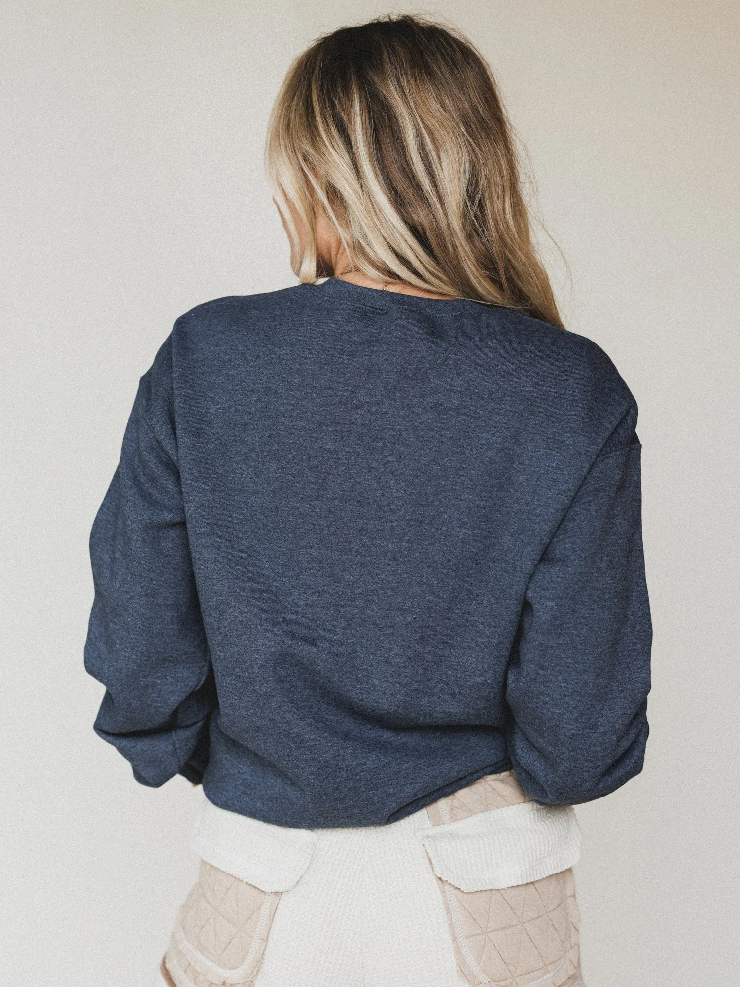 The Nest Lucky Gal Sweatshirt - Dark Heather Gray sold by Three Bird Nest product image thumbnail 5