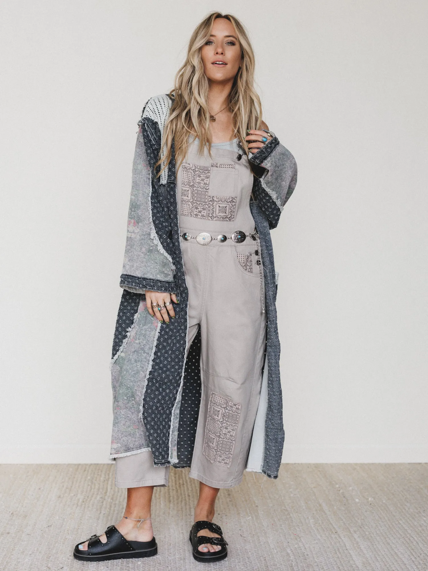 The Nest Easy Sunday Overalls - Taupe sold by Three Bird Nest product image thumbnail 5