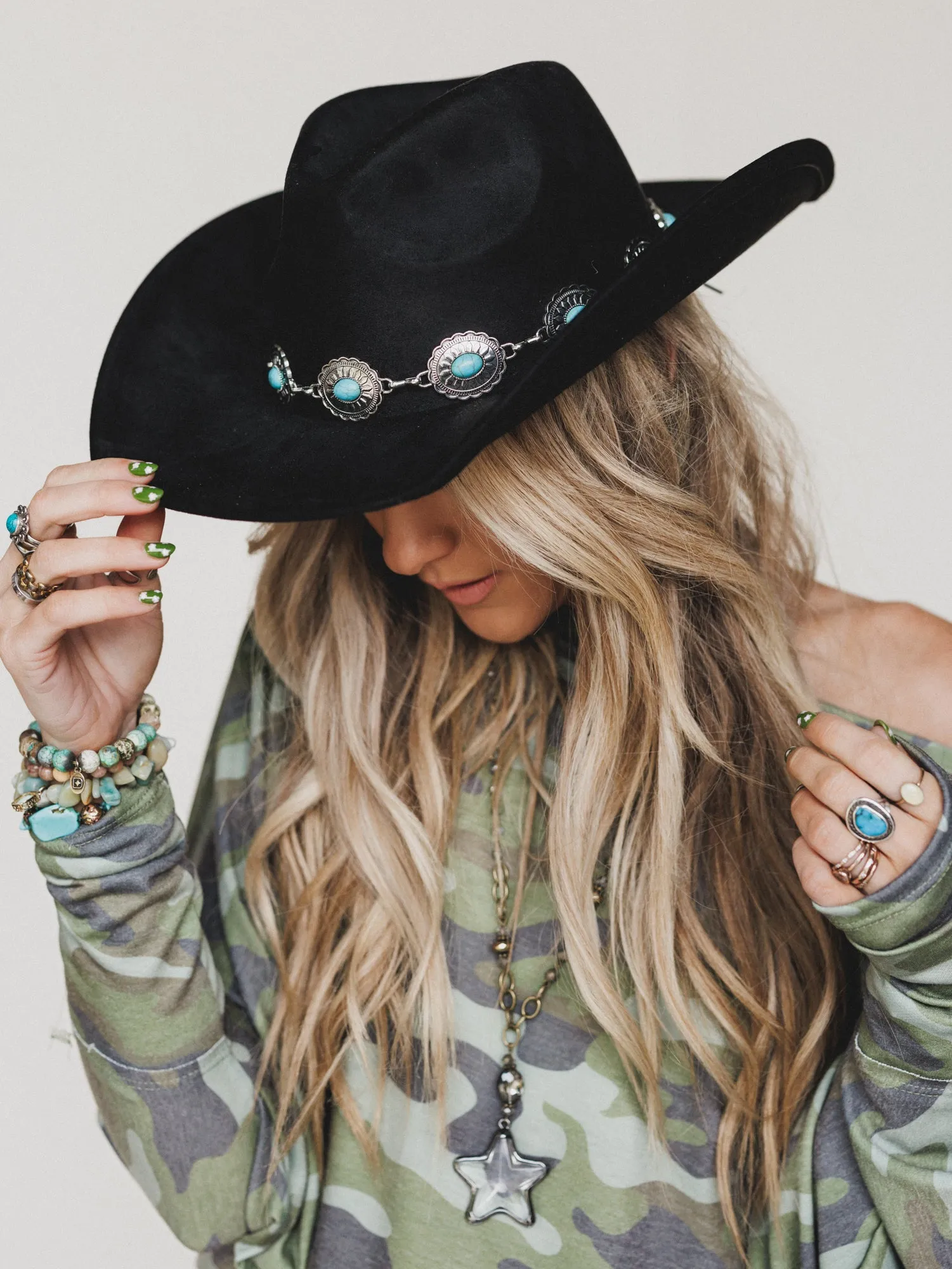 Cowboy Calling Hat - Black sold by Three Bird Nest product image thumbnail 2