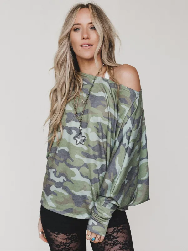 Camo Ready Top - Camo made by Three Bird Nest