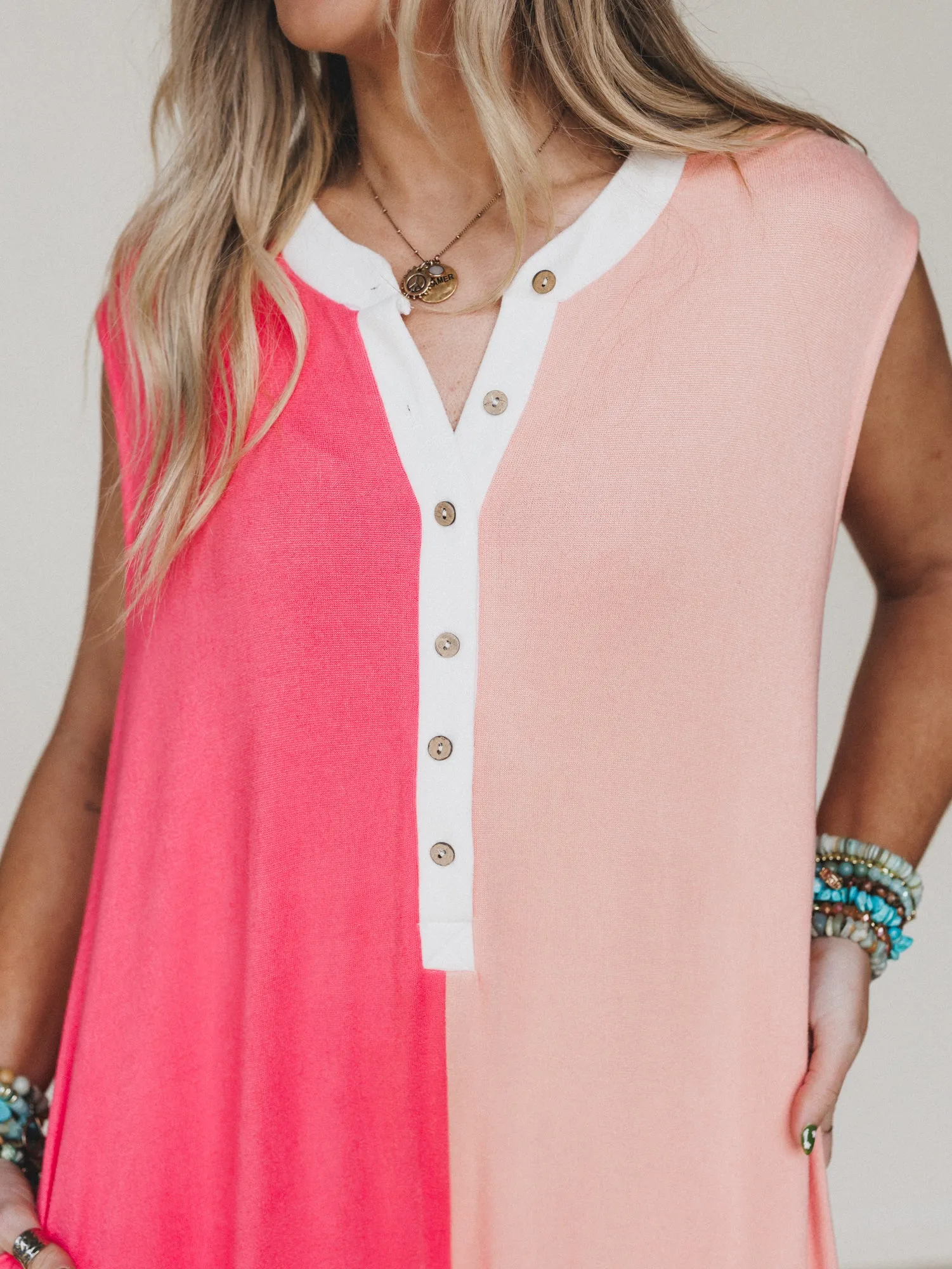 Here for the Party Jumpsuit - Coral Salmon sold by Three Bird Nest product image thumbnail 3