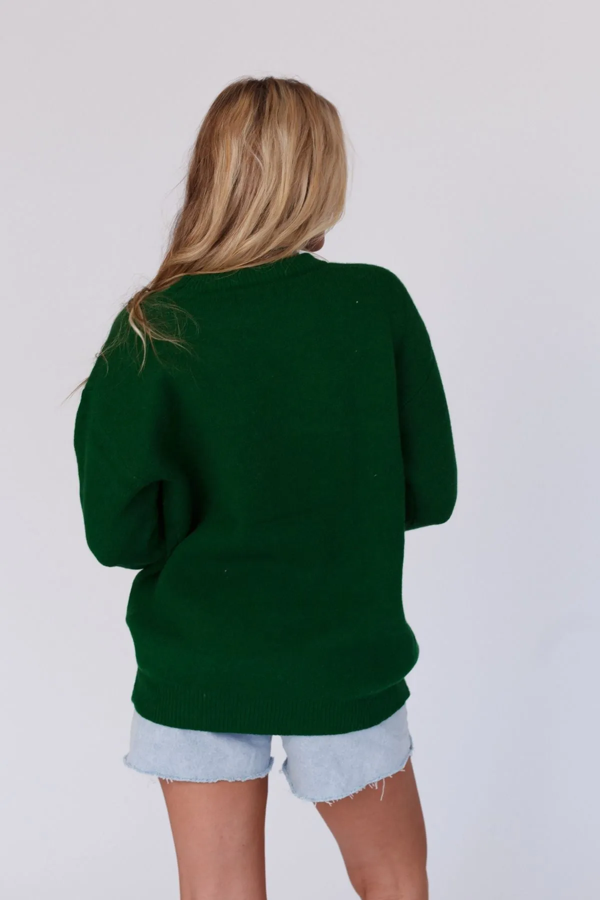 Pop Of Love Sweater - Green sold by Three Bird Nest product image thumbnail 2