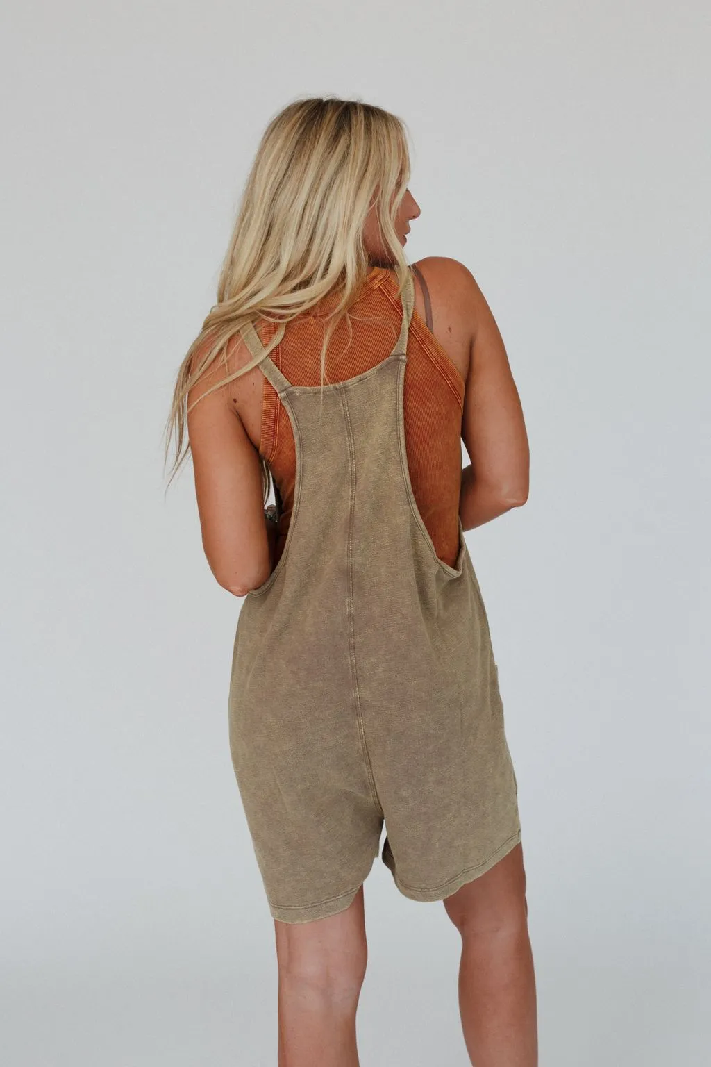 Nomad Nights Slouchy Romper - Mocha sold by Three Bird Nest product image thumbnail 5