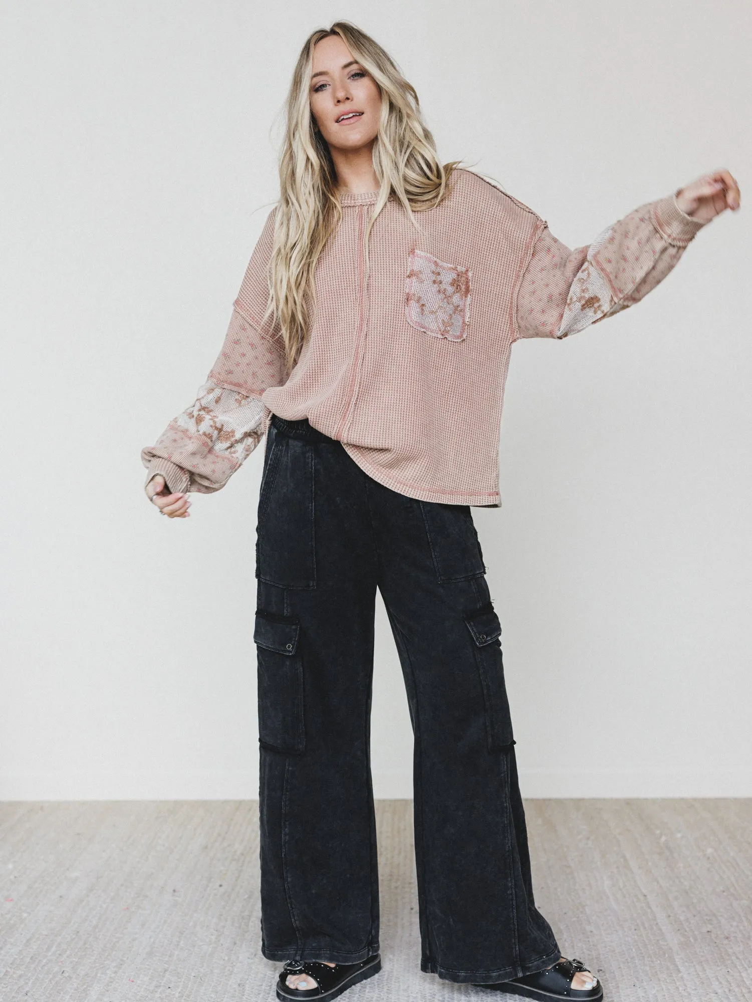 Daytime Cozy Top - Mocha sold by Three Bird Nest product image thumbnail 5