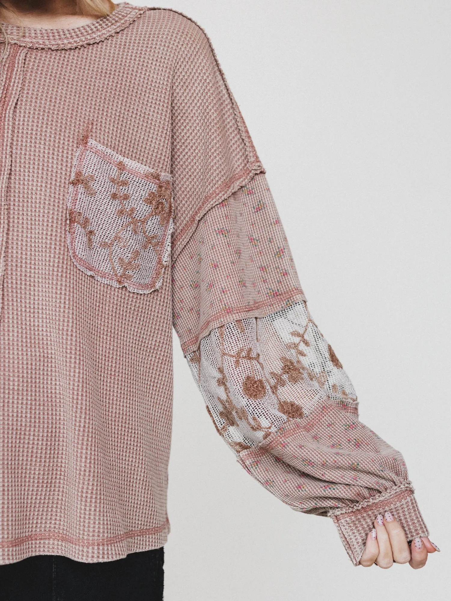 Daytime Cozy Top - Mocha sold by Three Bird Nest product image thumbnail 3
