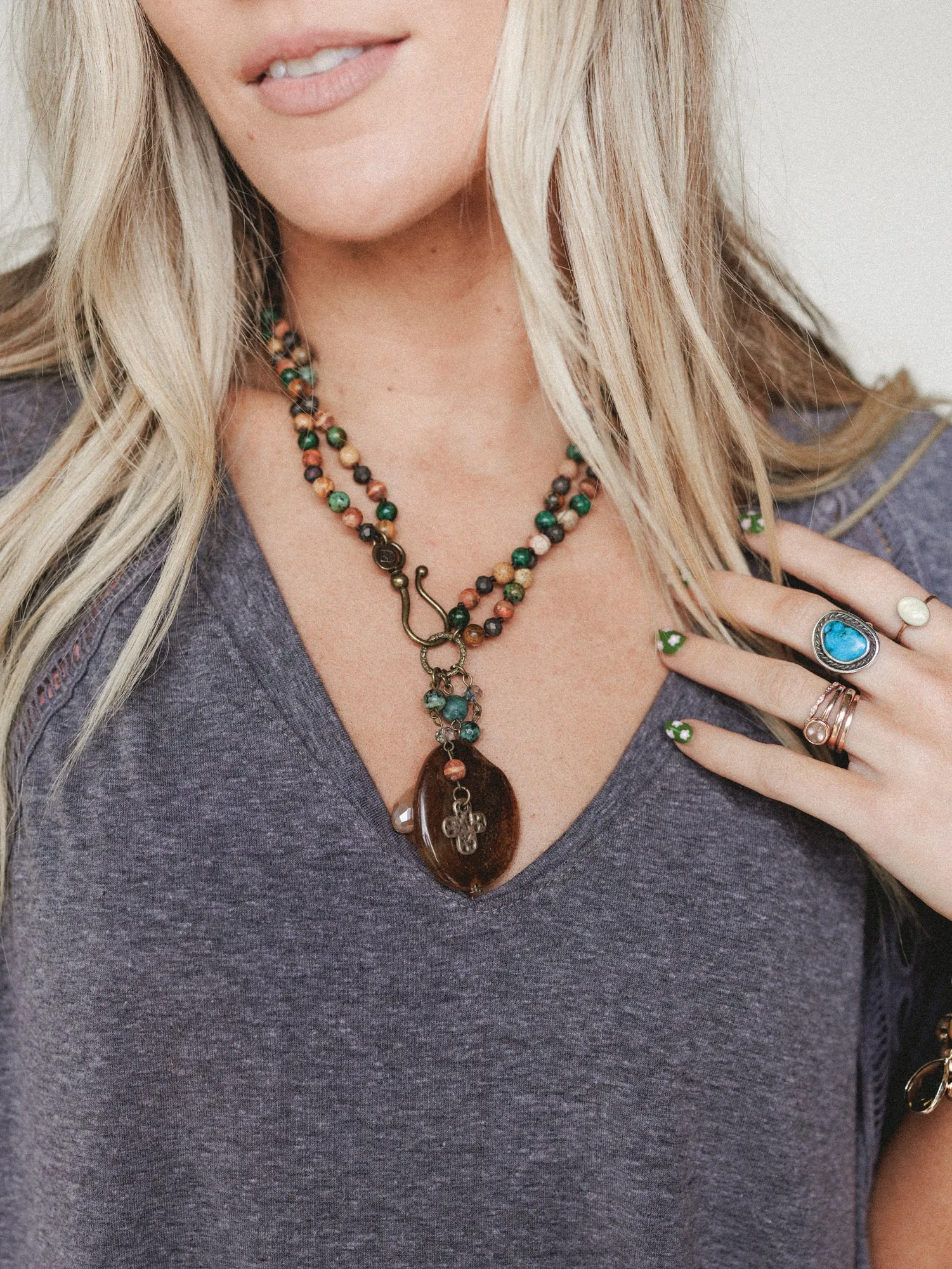 Gizelle Necklace - Autumn sold by Three Bird Nest product image thumbnail 3
