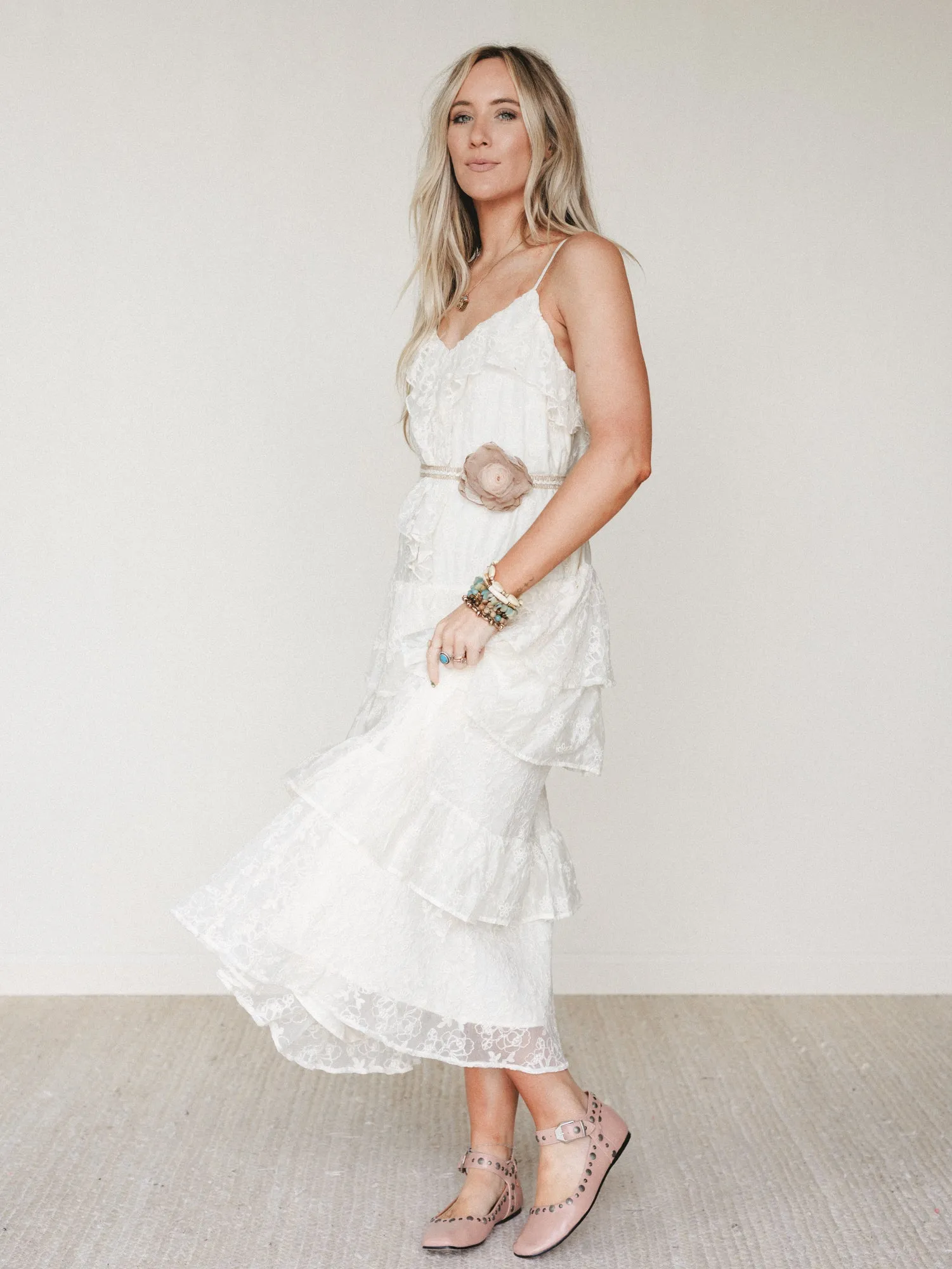 Poems And Stories Dress - Ecru sold by Three Bird Nest product image thumbnail 4