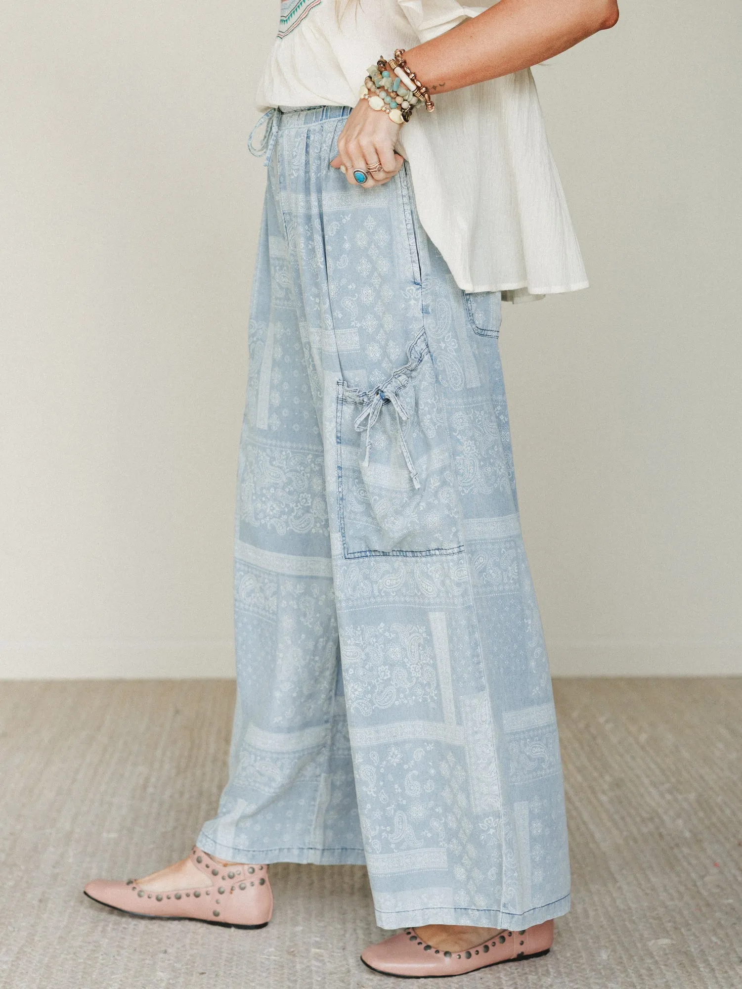 Time to Arrive Pants - Light Denim sold by Three Bird Nest product image thumbnail 2