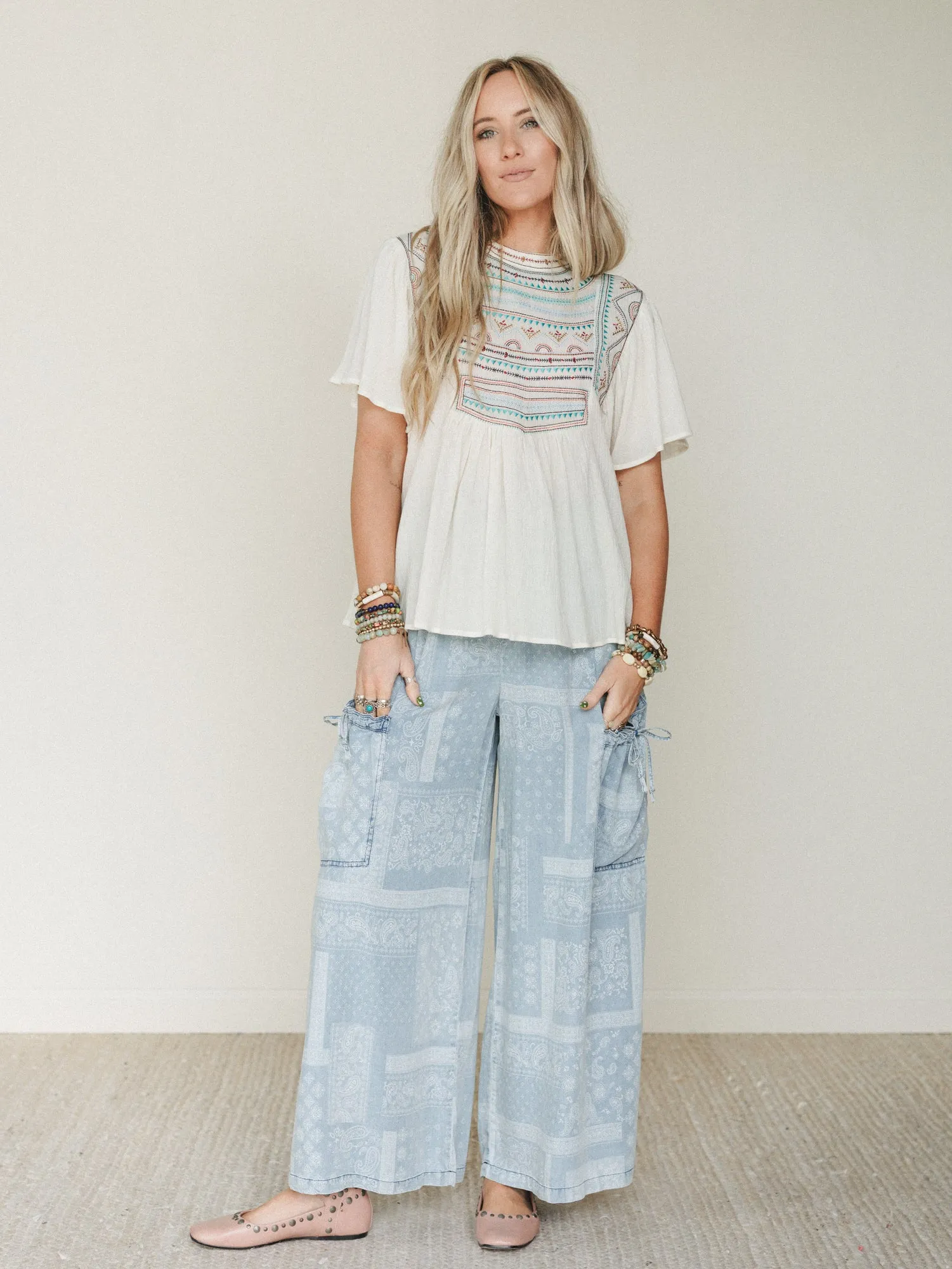 Time to Arrive Pants - Light Denim sold by Three Bird Nest product image thumbnail 5