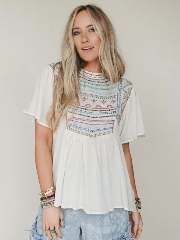 Storybook Song Blouse
 - Natural made by easel